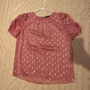 1. State Pink Swiss Dot Women’s Top Size M